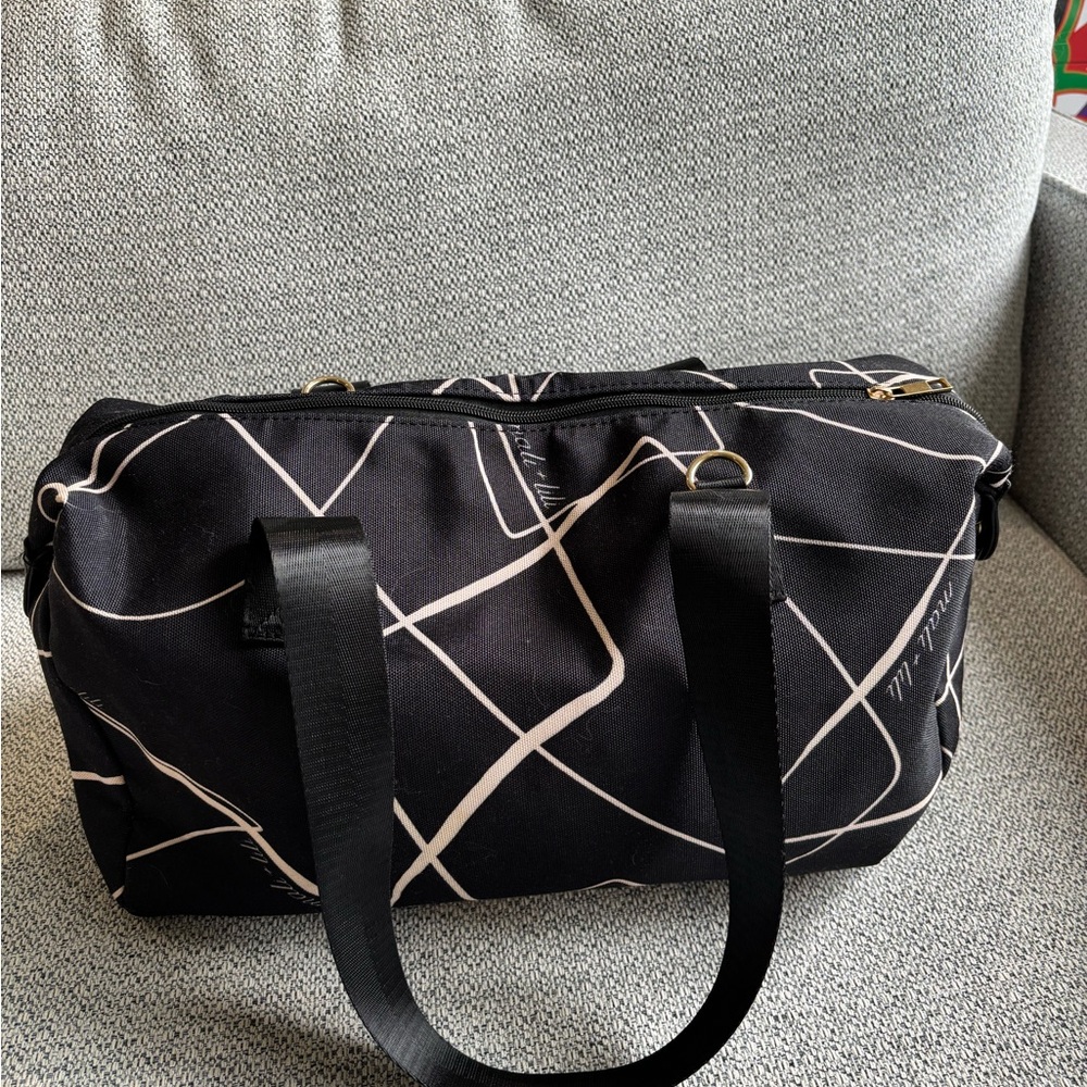 Black and White Geometric Tote Bag